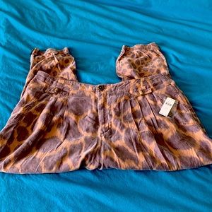 Anthropologie Plus Size Leopard Joggers
